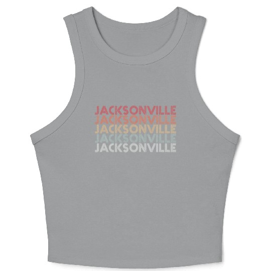 Jacksonville Florida Rainbow City Crop Tank Top