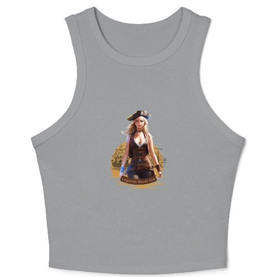 Legends Never Die Crop Tank Top