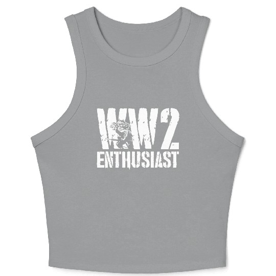 World War 2 WW2 Enthusiast Crop Tank Top