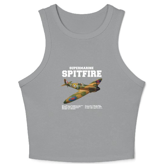 Supermarine Spitfire | WW2 Plane Crop Tank Top