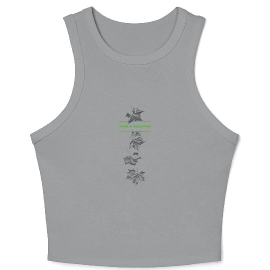Type O Negative Leaves Double Sided Black Crop Tank Top