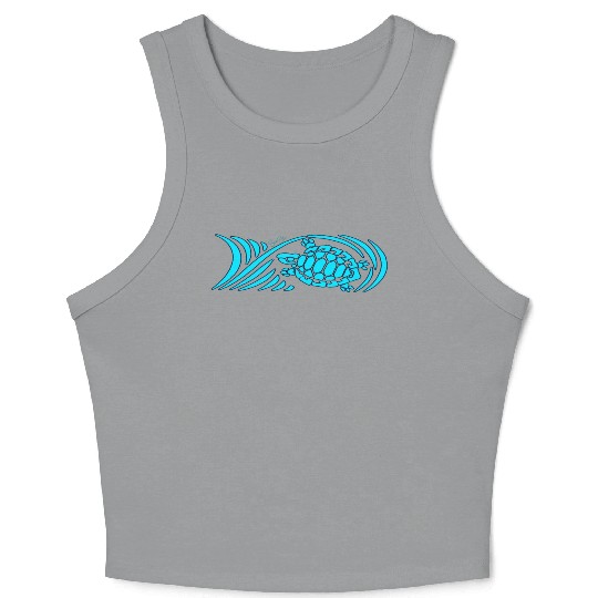 Sea turtle Crop Tank Top