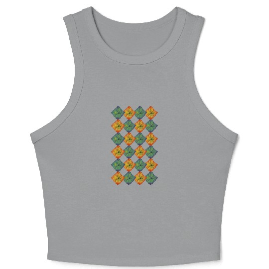 Flowers in Spring. Crop Tank Top
