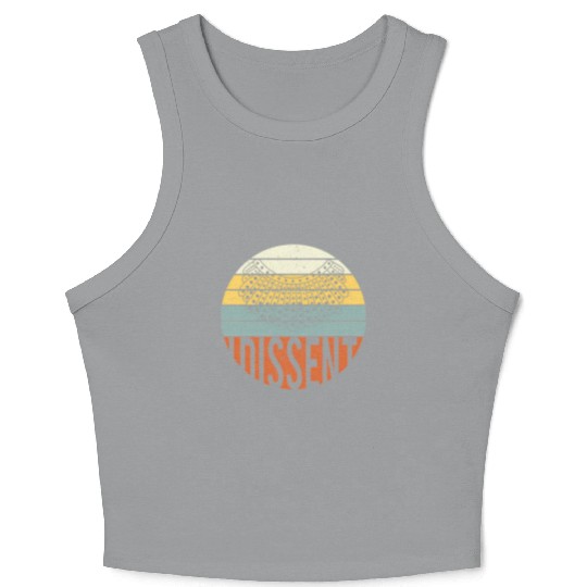 I Dissent Quote Crop Tank Top