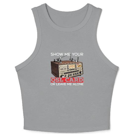Ham Radio Operator Morse Code Radioactivity Crop Tank Top
