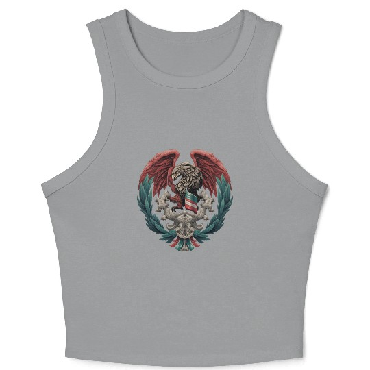 Águila Mexicana,The Mexican eagle Crop Tank Top