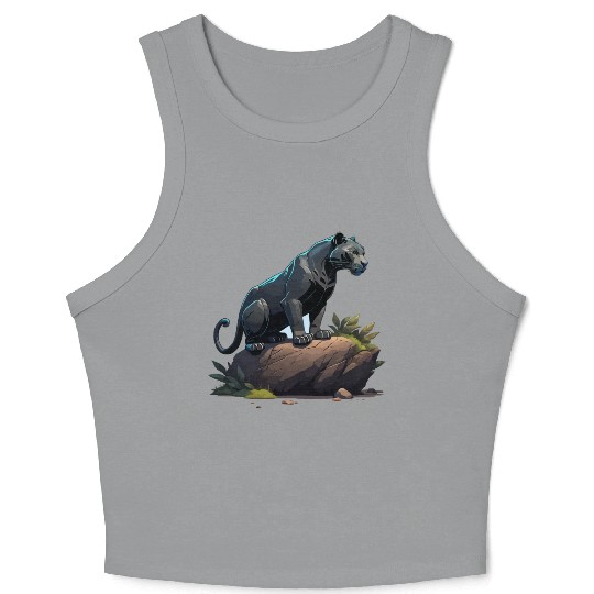 black panther Crop Tank Top