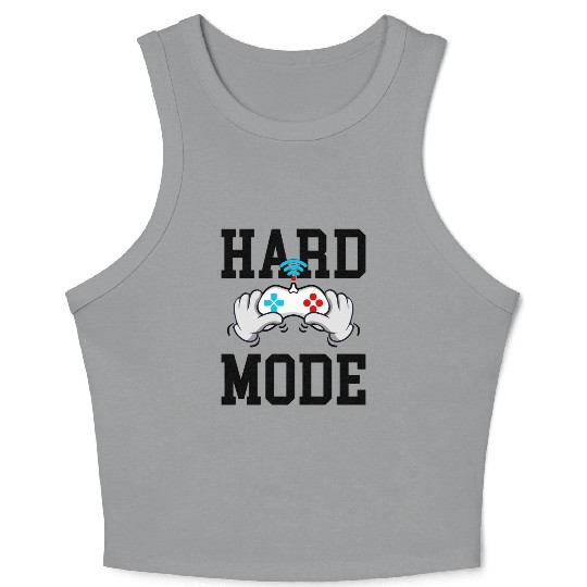 NEVER GIVE UP | EVERY GAMER ALWAYS TRY HARD MODE Crop Tank Top