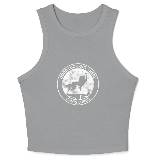 canis lupus mountain Crop Tank Top