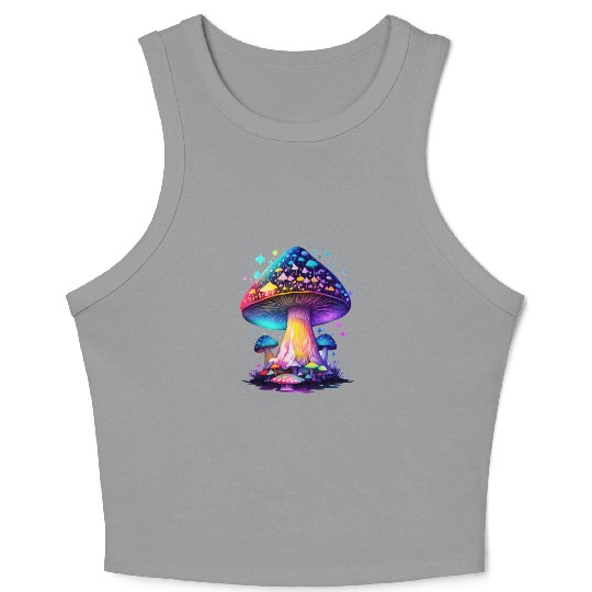 Mystical Fungi Crop Tank Top