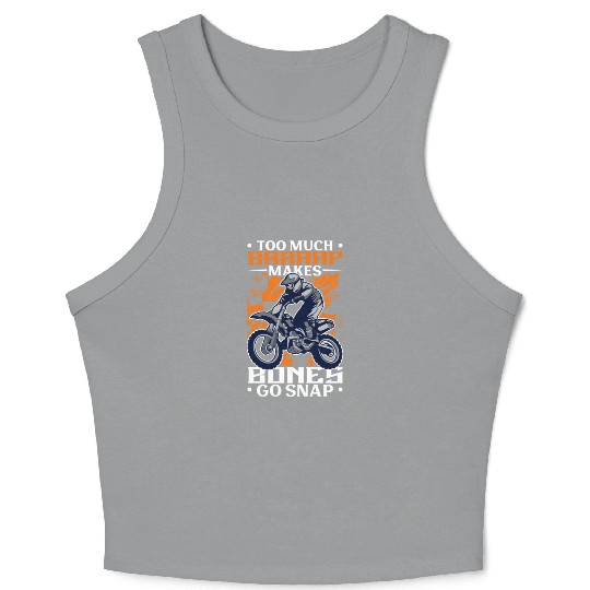 Dirt Bike Dirt Bike Riding Motocross Dirt Biking Crop Tank Top
