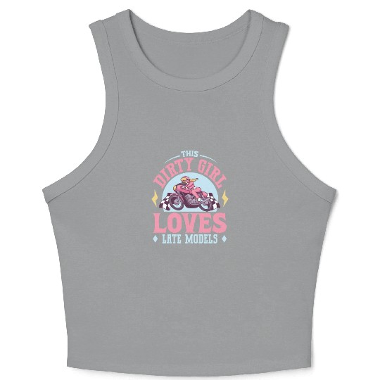 Dirt Bike Dirt Bike Riding Motocross Dirt Biking Crop Tank Top