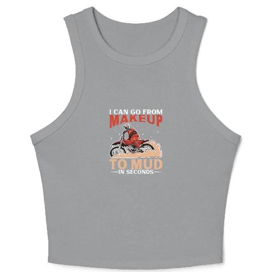 Dirt Bike Dirt Bike Riding Motocross Dirt Biking Crop Tank Top