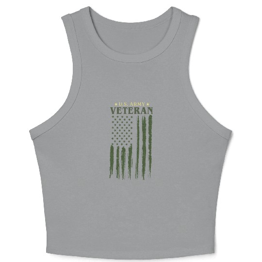 US army veteran Crop Tank Top