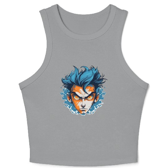 Sapphire Fury. Unleash Your Inner Power. Crop Tank Top