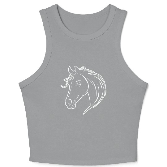 Horse Equine Pony Crop Tank Top