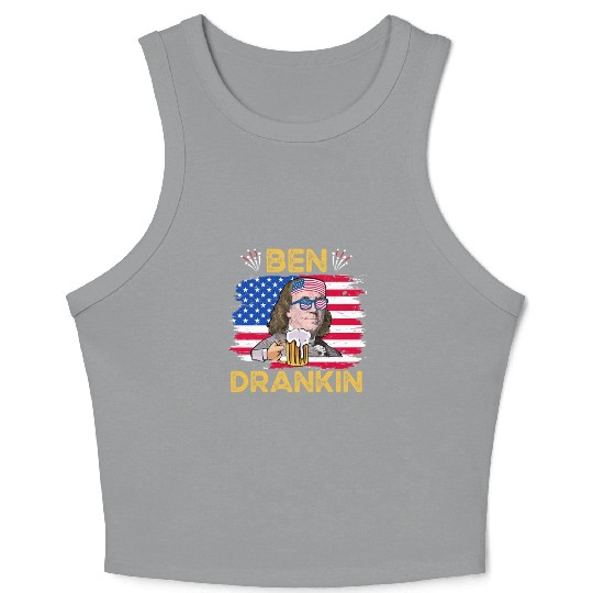 Ben Drankin US President Independence Day Crop Tank Top