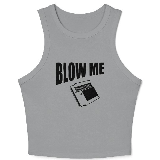 Blow Me Video Game Crop Tank Top