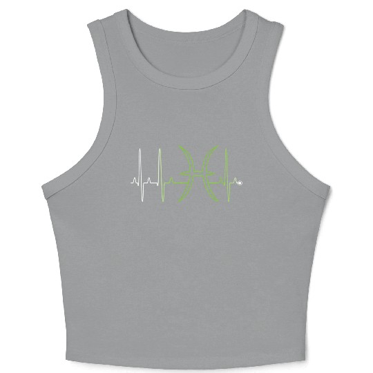 Pisces Astrology Sign Hebeat February March Crop Tank Top