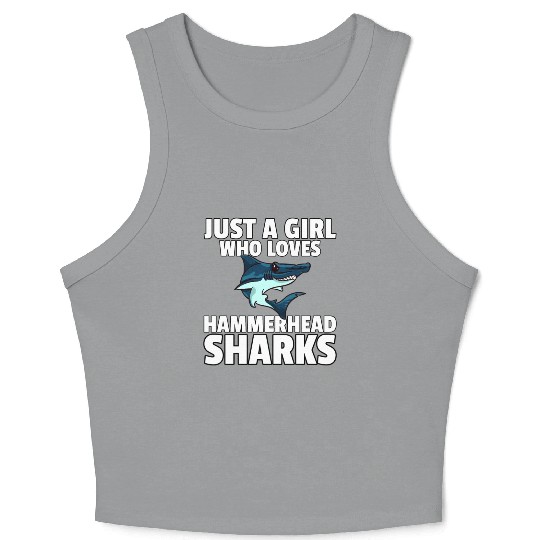 Hammerhead Shark Crop Tank Top