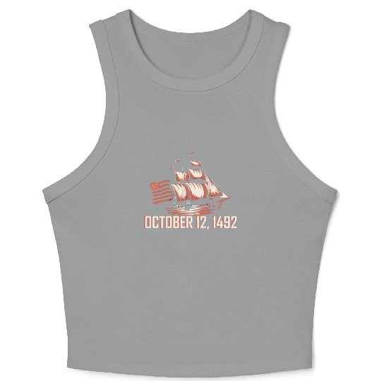 Christopher Columbus Italian American Columbus Day Crop Tank Top