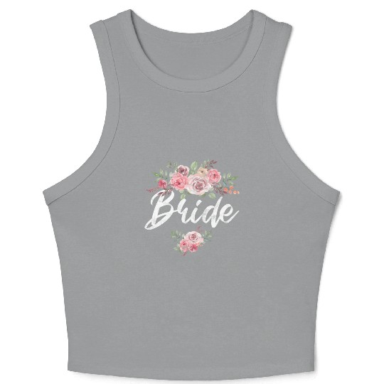 Bridal Shower Wedding Bride Crop Tank Top