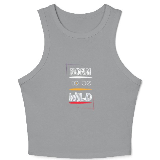 Born to Be Wild Men Clothes Crop Tank Top
