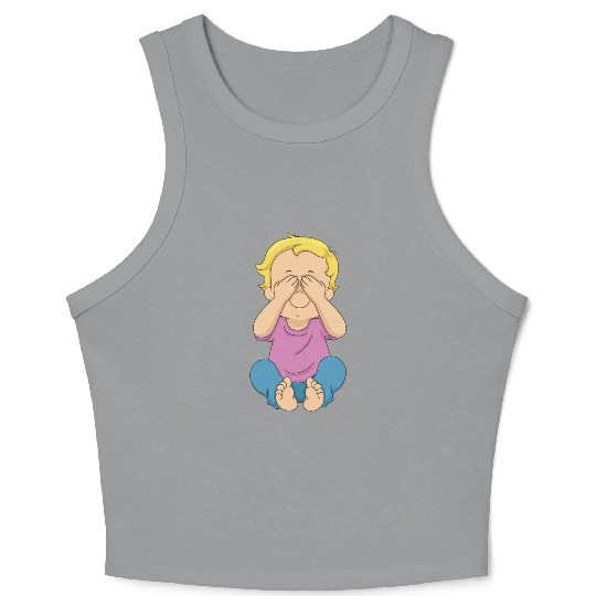 Peek-a-Boo Kid Crop Tank Top