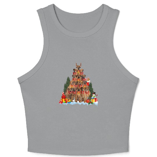 Pajama Rhodesian Ridgeback Tree Crop Tank Top
