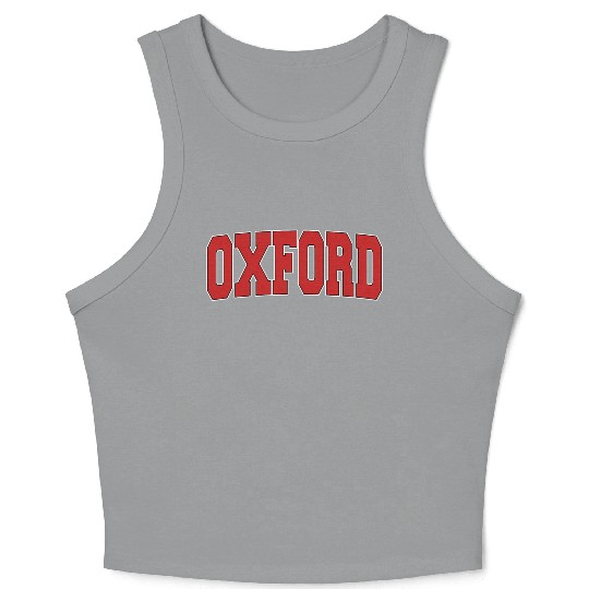 Oxford United Kingdom Varsity Style Uk Sports Crop Tank Top