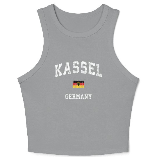 Kassel Germany Athletic Sports Crop Tank Top
