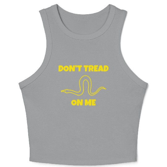 Dont Tread On Me Line Snake Crop Tank Top
