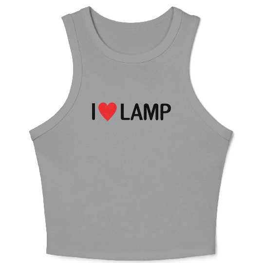 I Love Lamp Crop Tank Top