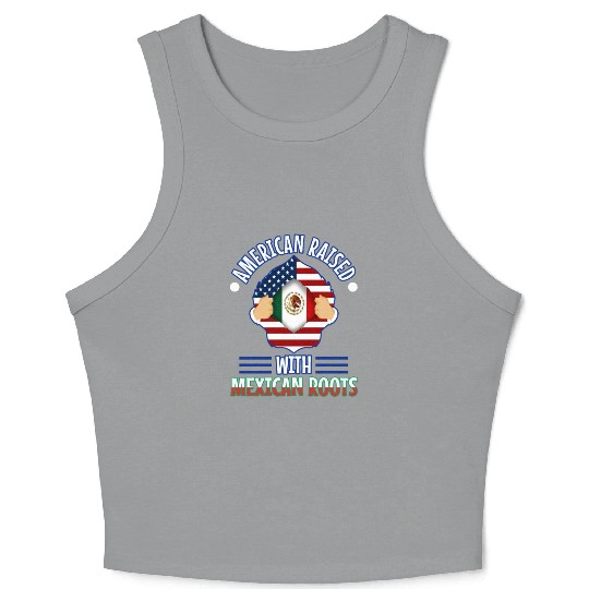 American raised with Mexican roots Crop Tank Top