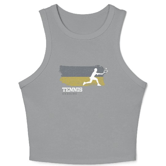 Tennis Ukraine Flag Tennis Player Tennis Crop Tank Top