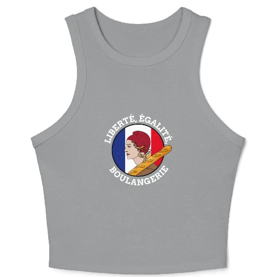 Bastille Day Marianne Of France French Revolution Crop Tank Top