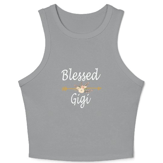 Blessed Gigi Mothers Day Crop Tank Top