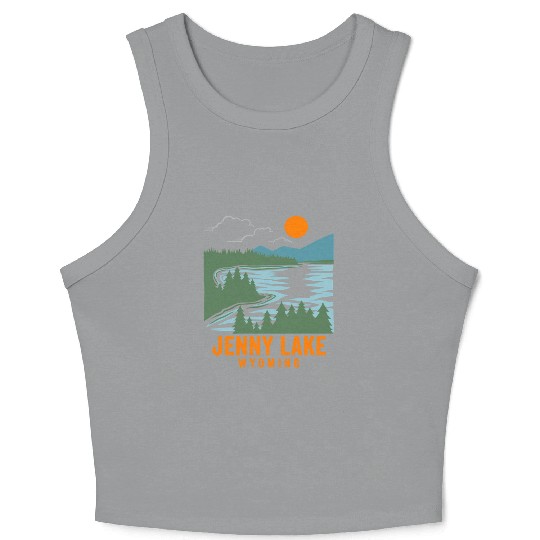 Jenny Lake Wyoming Crop Tank Top