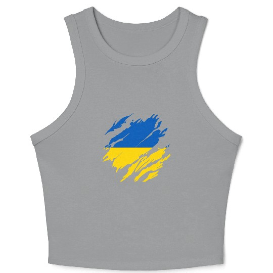 Ukrainian Flag Ukraine Crop Tank Top