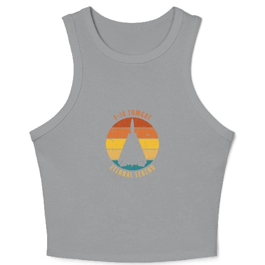 Retro F-14 Tomcat Crop Tank Top