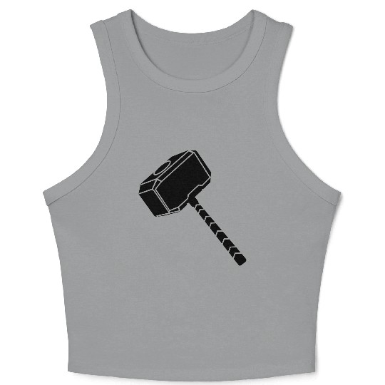 Thor hammer Crop Tank Top