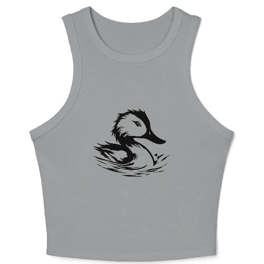 Duck Bird Nature Pond Crop Tank Top