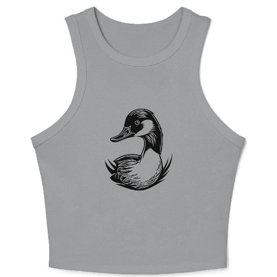 Duck Bird Nature Pond Crop Tank Top