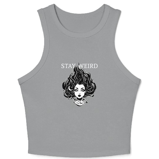 Stay Weird - Moonchild Girl Crop Tank Top
