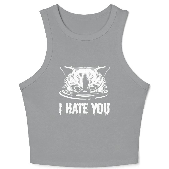 I Hate You Loving Person Gift Crop Tank Top
