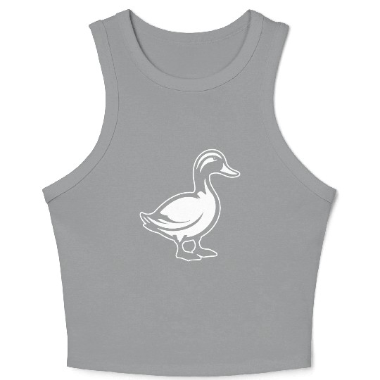 Duck Bird Nature Pond Crop Tank Top