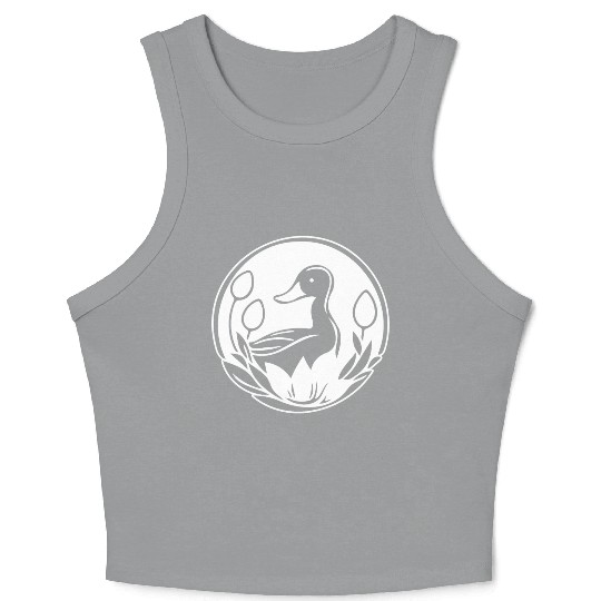 Duck Bird Nature Pond Crop Tank Top