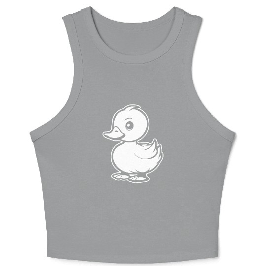 Duck Bird Nature Pond Crop Tank Top