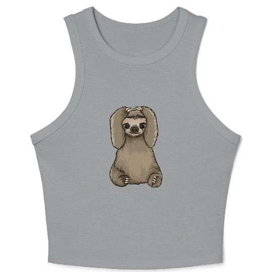 sloth omg what did i do Crop Tank Top