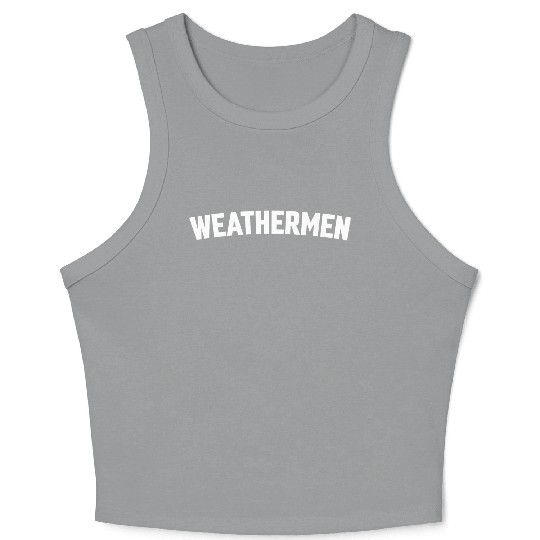 WEATHERMEN yellow funny green Crop Tank Top